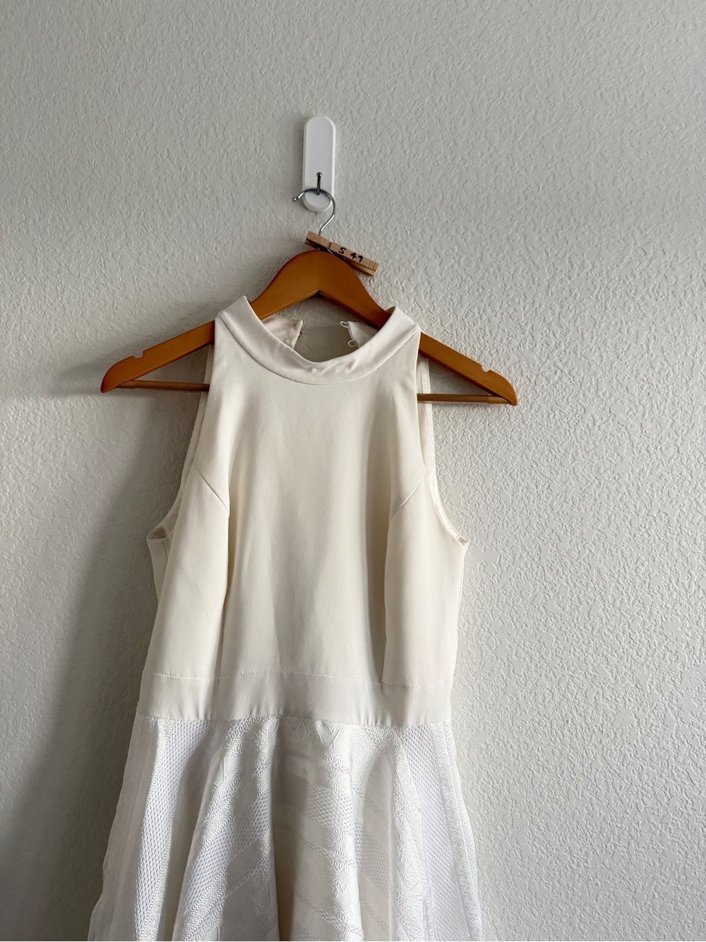 Ted Baker White Halter High-Low Handkerchief Hem Dress Ted size 2 US size 6 - Picture 5 of 12